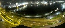 Archiv Foto Webcam Linz: Donaulände und Nibelungenbrücke 23:00