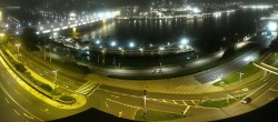 Archiv Foto Webcam Linz: Donaulände und Nibelungenbrücke 23:00