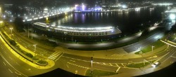 Archiv Foto Webcam Linz: Donaulände und Nibelungenbrücke 23:00
