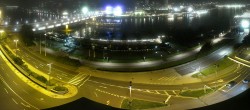 Archiv Foto Webcam Linz: Donaulände und Nibelungenbrücke 23:00