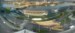 Archiv Foto Webcam Linz: Donaulände und Nibelungenbrücke 07:00