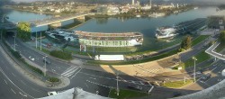 Archiv Foto Webcam Linz: Donaulände und Nibelungenbrücke 08:00