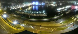 Archiv Foto Webcam Linz: Donaulände und Nibelungenbrücke 19:00