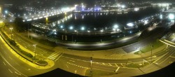 Archived image Webcam Linz: Generali building at the Danube 23:00