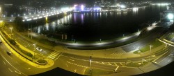Archived image Webcam Linz: Generali building at the Danube 23:00