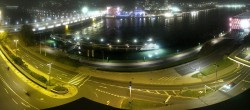 Archived image Webcam Linz: Generali building at the Danube 21:00