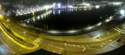 Archiv Foto Webcam Linz: Donaulände und Nibelungenbrücke 23:00