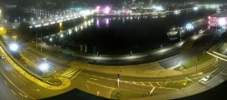Archiv Foto Webcam Linz: Donaulände und Nibelungenbrücke 19:00
