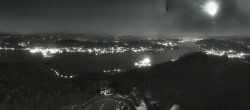 Archiv Foto Webcam Aussichtsturm Pyramidenkogel - Blick auf den Wörthersee 23:00