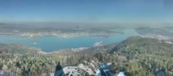 Archiv Foto Webcam Aussichtsturm Pyramidenkogel - Blick auf den Wörthersee 13:00