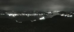 Archiv Foto Webcam Aussichtsturm Pyramidenkogel - Blick auf den Wörthersee 23:00