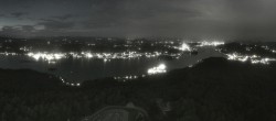 Archiv Foto Webcam Aussichtsturm Pyramidenkogel - Blick auf den Wörthersee 23:00