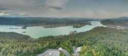 Archiv Foto Webcam Aussichtsturm Pyramidenkogel - Blick auf den Wörthersee 19:00