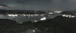 Archiv Foto Webcam Aussichtsturm Pyramidenkogel - Blick auf den Wörthersee 21:00