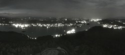 Archiv Foto Webcam Aussichtsturm Pyramidenkogel - Blick auf den Wörthersee 23:00