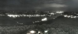Archiv Foto Webcam Aussichtsturm Pyramidenkogel - Blick auf den Wörthersee 23:00