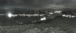 Archiv Foto Webcam Aussichtsturm Pyramidenkogel - Blick auf den Wörthersee 23:00