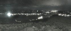 Archiv Foto Webcam Aussichtsturm Pyramidenkogel - Blick auf den Wörthersee 23:00
