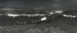 Archiv Foto Webcam Aussichtsturm Pyramidenkogel - Blick auf den Wörthersee 23:00