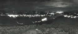 Archiv Foto Webcam Aussichtsturm Pyramidenkogel - Blick auf den Wörthersee 23:00