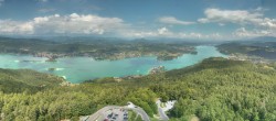 Archiv Foto Webcam Aussichtsturm Pyramidenkogel - Blick auf den Wörthersee 13:00