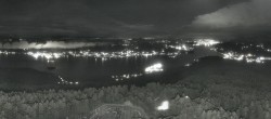 Archiv Foto Webcam Aussichtsturm Pyramidenkogel - Blick auf den Wörthersee 23:00