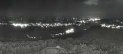 Archiv Foto Webcam Aussichtsturm Pyramidenkogel - Blick auf den Wörthersee 23:00