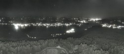 Archiv Foto Webcam Aussichtsturm Pyramidenkogel - Blick auf den Wörthersee 23:00