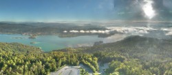 Archiv Foto Webcam Aussichtsturm Pyramidenkogel - Blick auf den Wörthersee 08:00