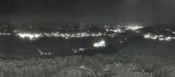 Archiv Foto Webcam Aussichtsturm Pyramidenkogel - Blick auf den Wörthersee 23:00