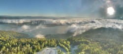 Archiv Foto Webcam Aussichtsturm Pyramidenkogel - Blick auf den Wörthersee 08:00