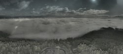 Archiv Foto Webcam Aussichtsturm Pyramidenkogel - Blick auf den Wörthersee 23:00