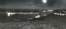 Archiv Foto Webcam Aussichtsturm Pyramidenkogel - Blick auf den Wörthersee 23:00