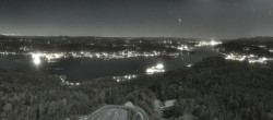 Archiv Foto Webcam Aussichtsturm Pyramidenkogel - Blick auf den Wörthersee 23:00