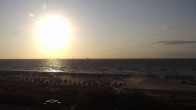 Archived image Webcam Warnemünde: Beach Hotel Hübner 19:00