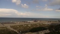 Archived image Webcam Warnemünde: Beach Hotel Hübner 13:00