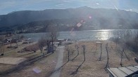 Archived image Webcam Schluga bathing beach and camping site 13:00