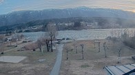 Archived image Webcam Schluga bathing beach and camping site 15:00