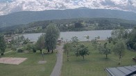 Archived image Webcam Schluga bathing beach and camping site 13:00
