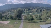 Archived image Webcam Schluga bathing beach and camping site 09:00