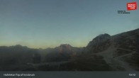 Archived image Webcam View Hafelekar Innsbruck 18:00
