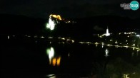 Archiv Foto Webcam Blick auf den Bleder See in Slowenien 23:00