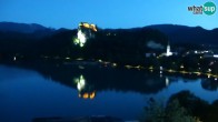 Archiv Foto Webcam Blick auf den Bleder See in Slowenien 03:00