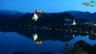 Archiv Foto Webcam Blick auf den Bleder See in Slowenien 03:00