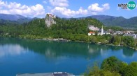 Archiv Foto Webcam Blick auf den Bleder See in Slowenien 09:00