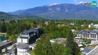 Archiv Foto Webcam Blick auf den Bleder See in Slowenien 13:00