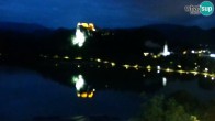 Archiv Foto Webcam Blick auf den Bleder See in Slowenien 22:00