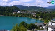 Archiv Foto Webcam Blick auf den Bleder See in Slowenien 08:00