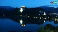 Archiv Foto Webcam Blick auf den Bleder See in Slowenien 03:00