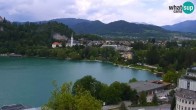 Archiv Foto Webcam Blick auf den Bleder See in Slowenien 13:00